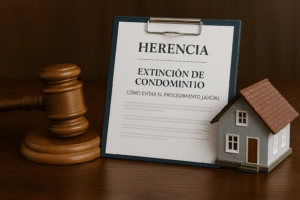 Extinción de condominio en herencias