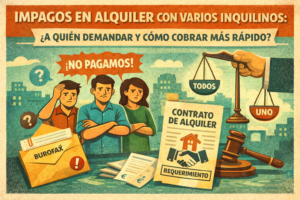 Impagos en alquiler con varios inquilinos